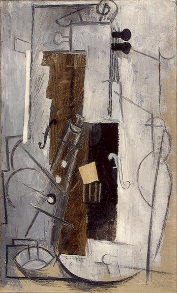 Pablo Picasso Classical Oil Painting Clarinet And Violin